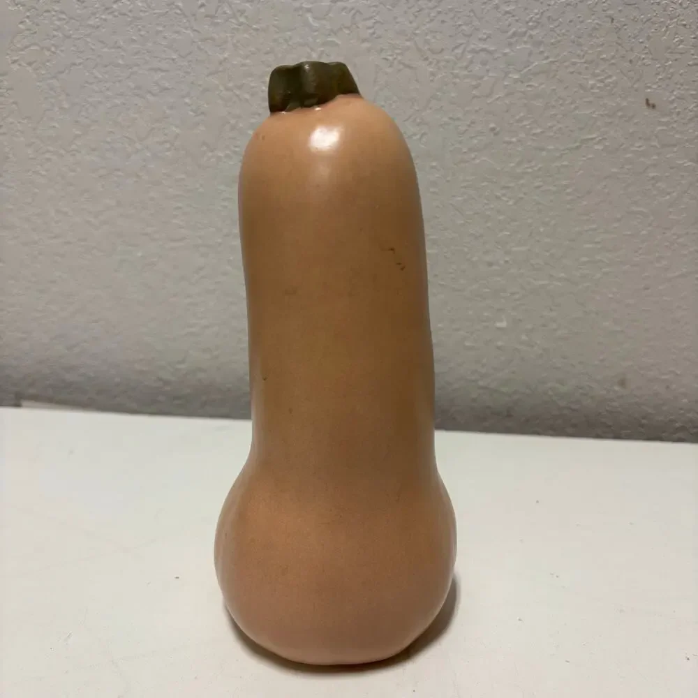 Vtg Patricia Garrett Butternut Autumn Squash Pottery Vase 8